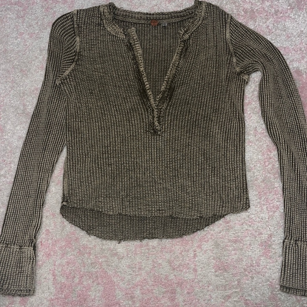 Green free people Henley